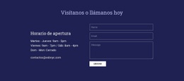 Visítanos O Llámanos Hoy: Plantilla De Una Página Lista Para Usar
