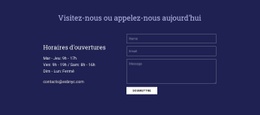 Visitez-Nous Ou Appelez-Nous Aujourd'Hui - Conception De Sites Web Personnalisés
