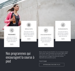 Nos Programmes De Course - HTML Builder