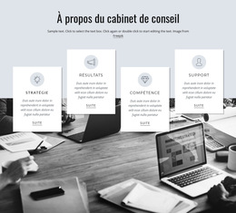 À Propos Du Cabinet De Conseil - Modèle De Site Web Réactif