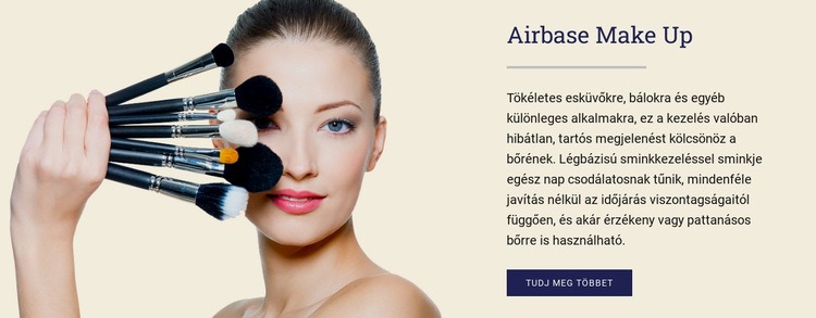 Airbase make up Weboldal sablon