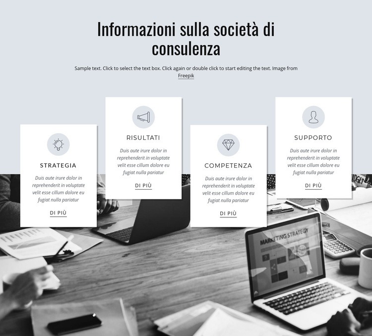 A proposito di società di consulenza Costruttore di siti web HTML