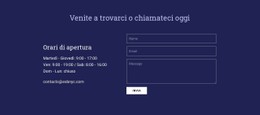 Venite A Trovarci O Chiamateci Oggi Modello Di Layout CSS