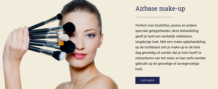 Vliegbasis make-up Sjabloon