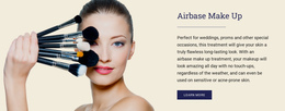 Airbase Make Up One Page Template