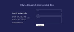Odwiedź Nas Lub Zadzwoń Już Dziś - Projekt Strony Internetowej
