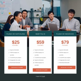 Planos De Hospedagem Na Web - Modelo HTML5 Pronto Para Usar