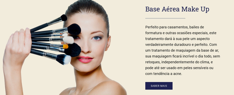 Base aérea maquiagem Tema WordPress