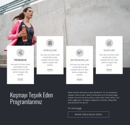 Çalışan Programlarımız - Web Sitesi Maket Şablonu