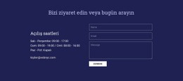 Bizi Ziyaret Edin Veya Bugün Arayın -Web Sitesi Modelini Kullanmaya Hazır