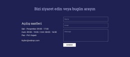 Bizi Ziyaret Edin Veya Bugün Arayın Için Özel Web Sitesi Oluşturucu