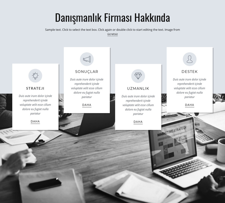 Danışmanlık firması hakkında WordPress Teması