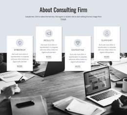 About Consulting Firm Web Page Design