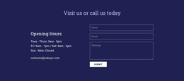 Visit Us Or Call Us Today - Custom Website Design