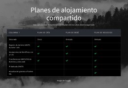 Planes De Hosting Compartido - Hermoso Creador De Sitios Web