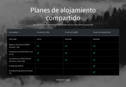 Planes De Hosting Compartido - Descarga Gratuita De La Plantilla Joomla