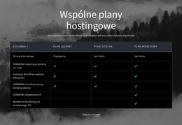 Wspólne Plany Hostingowe