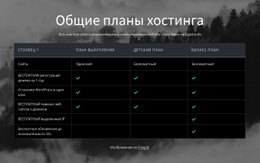 Планы Общего Хостинга Контактная Форма