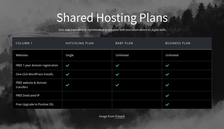 Shared hosting plans Static Site Generator