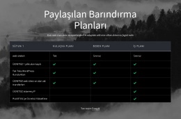 Paylaşılan Barındırma Planları - Güzel HTML5 Şablonu