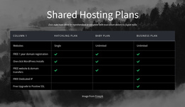 Shared Hosting Plans