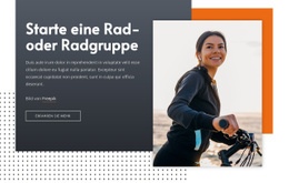 Website-Design Für Starte Eine Fahrradgruppe