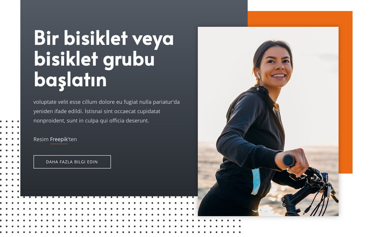 Bir bisiklet grubu başlatın WordPress Teması