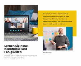 Neue Kenntnisse Und Fähigkeiten - E-Commerce-Zielseite