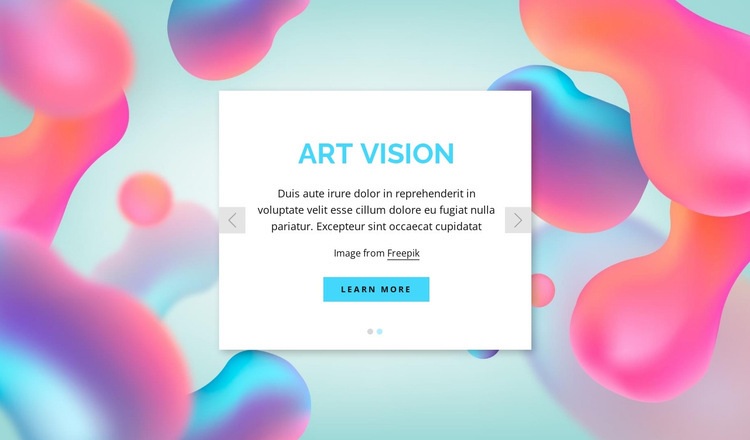 The creative team Homepage Design