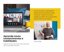 Novos Conhecimentos E Habilidades - Modelo HTML5 Responsivo