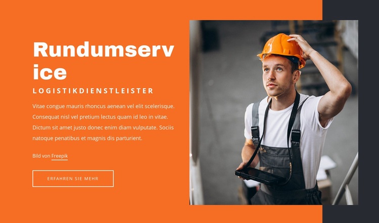 Logistikdienstleister HTML Website Builder