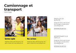 Camionnage Et Transport – Téléchargement Du Modèle HTML