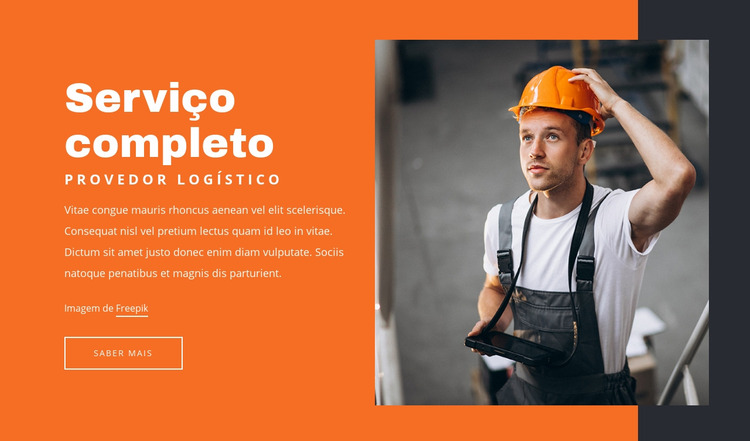 Provedor logístico Template Joomla