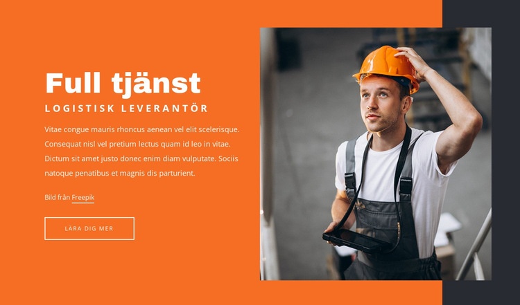 Logistisk leverantör HTML-mall