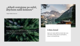 Cestování Po Světě Šablona Webové Stránky