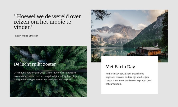 Wereldreis Website mockup