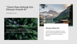 Dünya Turu Web Sitesi Şablonu