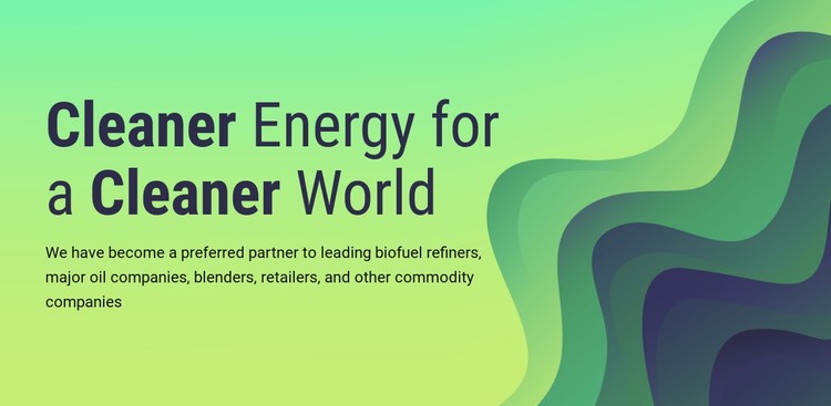 Cleaner energy for world CSS Template