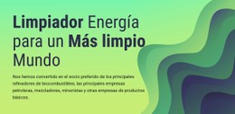 Energía Más Limpia Para El Mundo Plantilla De Ancho Completo