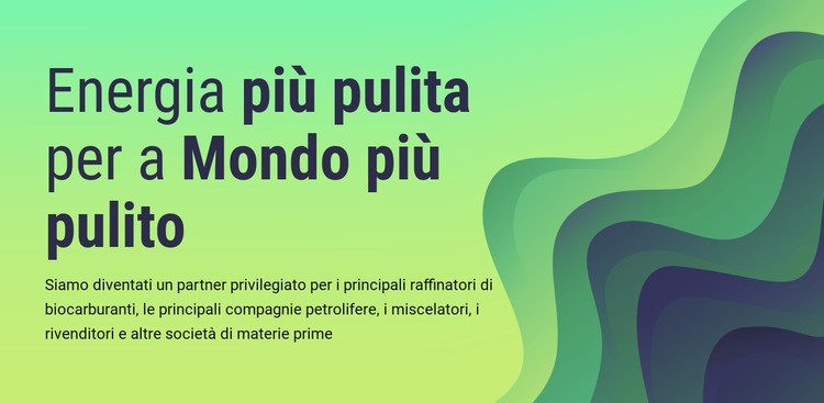 Energia più pulita per il mondo Modello CSS