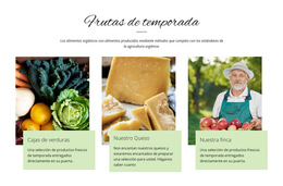 Frutas De Temporada: Plantilla De Sitio Web Adaptable