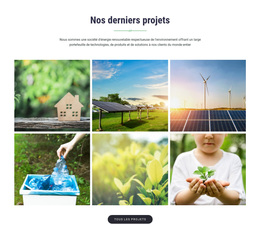 Nos Derniers Projets - Thème WordPress Réactif