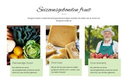 Seizoensgebonden Fruit HTML CSS-Websitesjabloon