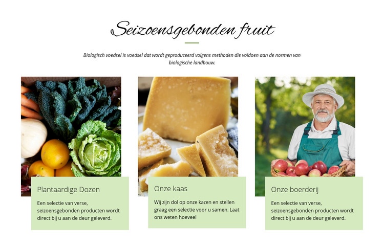 Seizoensgebonden fruit Html Website Builder