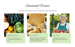 Seasonal Fruits - Responsive Website Template