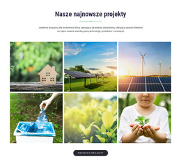 Nasze Najnowsze Projekty - Responsywny Szablon Strony Internetowej