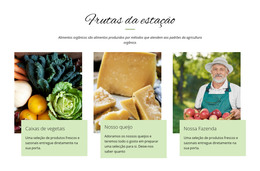 Frutas Da Estação - Modelo De Página HTML