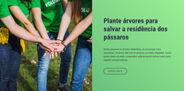 Plante Árvores Para Salvar A Residência Dos Pássaros - Inspiração De Tema WordPress