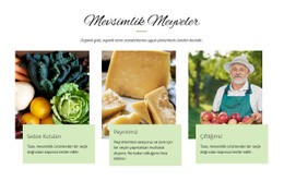 Mevsim Meyveleri - Online HTML Page Builder