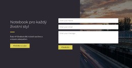 Notebook Pro Každý Životní Styl Šablona HTML5